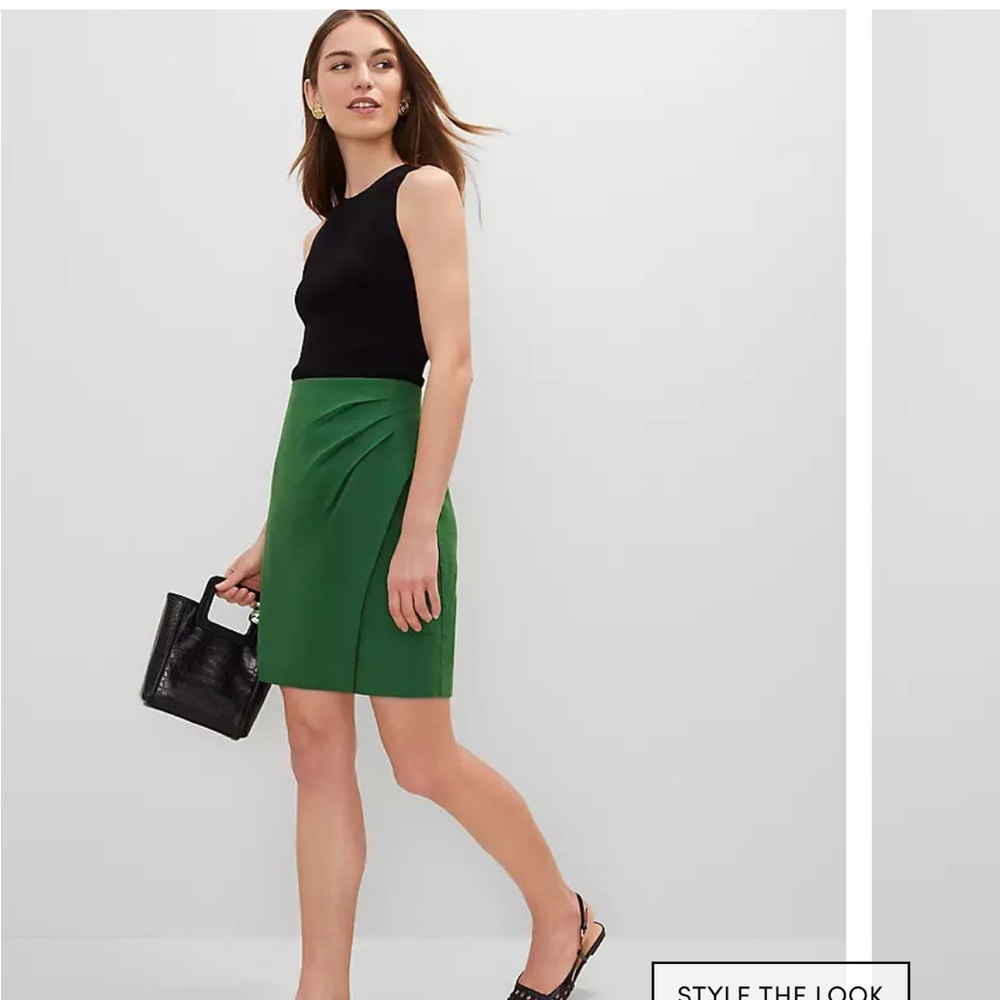 Ann Taylor NWT Linen Blend Sarong Wrap Skirt